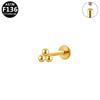 Lip Nail Earring Titanium Alloy Copper Stainless Steel Geometric Electroplating Welding Ball Diamond Unisex
