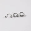 Lip Nail Eyebrow Nail Dimple Ear Nail G23 Titanium Horseshoe Shape Polished