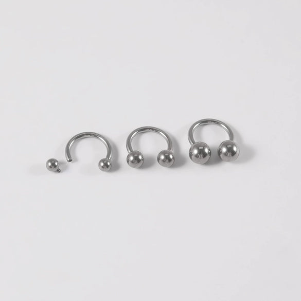 Lip Nail Eyebrow Nail Dimple Ear Nail G23 Titanium Horseshoe Shape Polished
