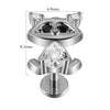 Lip Nail Piercing Earrings Stainless Steel Zircon Heart Shape