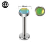 Lip Ring And Ear Bone Stud Earrings Titanium Geometric Electroplated
