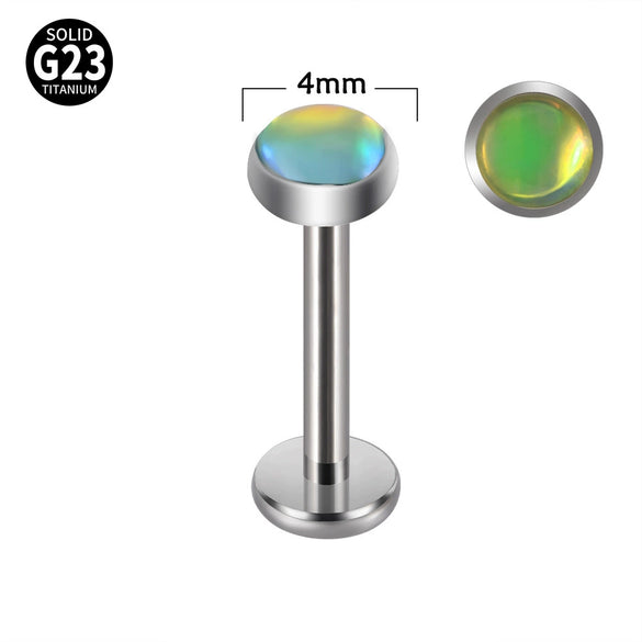 Lip Ring And Ear Bone Stud Earrings Titanium Geometric Electroplated