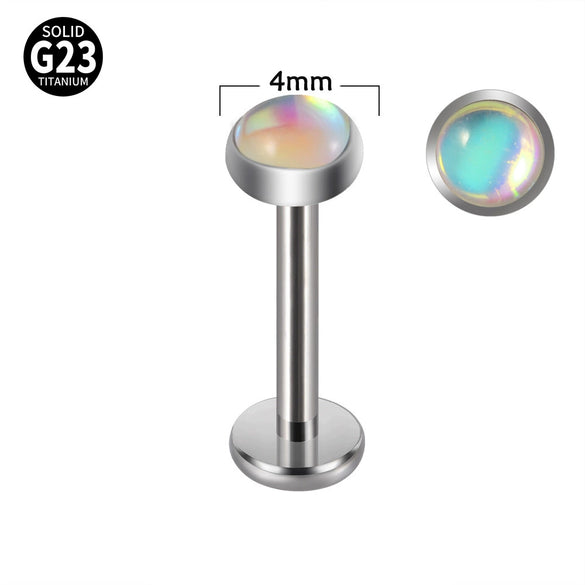 Lip Ring And Ear Bone Stud Earrings Titanium Geometric Electroplated