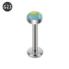 Lip Ring And Ear Bone Stud Earrings Titanium Geometric Electroplated