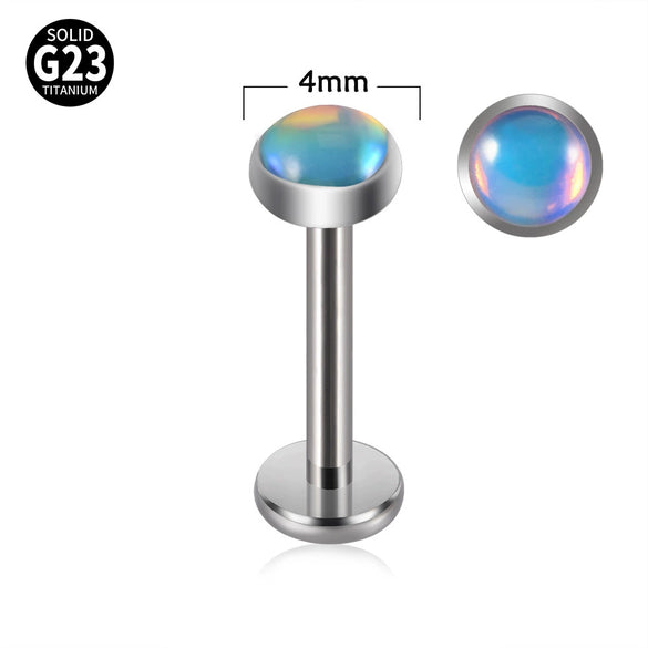 Lip Ring And Ear Bone Stud Earrings Titanium Geometric Electroplated