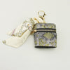 Lipstick Headphone Storage Bag Artificial Leather Snake Pattern Oval Electroplating Minimalist