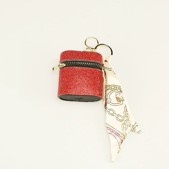 Lipstick Storage Box Glass Glazed Oval Diamondencrusted Minimalist Luggage Accessories