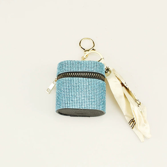 Lipstick Storage Box Glass Glazed Oval Diamondencrusted Minimalist Luggage Accessories