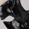 Long Hexagonal Prism Natural Crystal Gem Earrings For Women Personality Style Statement Jewelry