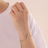 Long Tassel Bow Fashion Stainless Steel Necklace With Electroplating And Snake Bone Chain