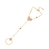 Long Tassel Bow Fashion Stainless Steel Necklace With Electroplating And Snake Bone Chain
