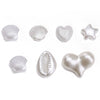 Loose Beads Abs Specialshaped Pearl Fivepointed Star Scallop Handmade Diy Bracelet Necklace Pendant Material Bag Accessories Geometric Style