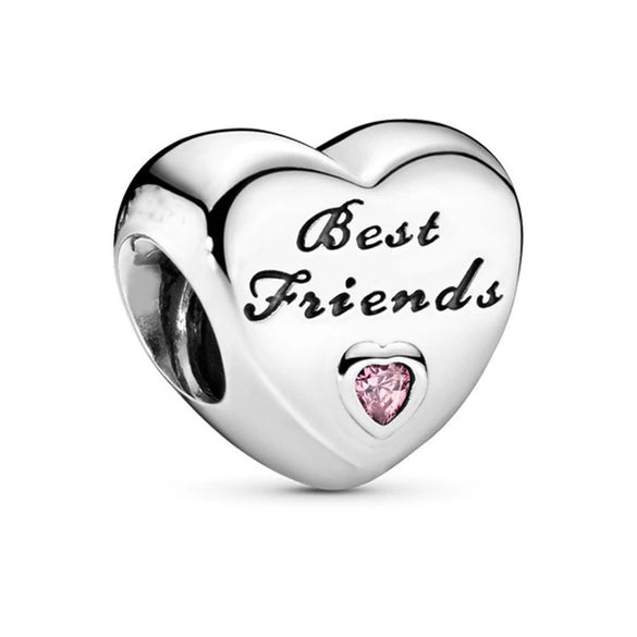 Loose Beads Accessories Bracelet Pendant Metal Heart Beaded With Totem Pattern And Electroplating Process