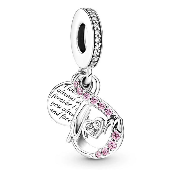 Loose Beads Accessories Bracelet Pendant Metal Heart Beaded With Totem Pattern And Electroplating Process