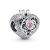 Loose Beads Accessories Bracelet Pendant Metal Heart Beaded With Totem Pattern And Electroplating Process