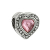 Loose Beads Accessories Bracelet Pendant Metal Heart Beaded With Totem Pattern And Electroplating Process