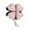 Loose Beads Accessories Bracelet Pendant Metal Heart Beaded With Totem Pattern And Electroplating Process