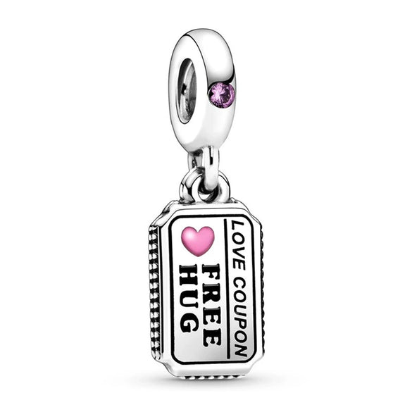 Loose Beads Accessories Bracelet Pendant Metal Heart Beaded With Totem Pattern And Electroplating Process