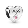 Loose Beads Accessories Bracelet Pendant Metal Heart Beaded With Totem Pattern And Electroplating Process