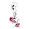 Loose Beads Accessories Bracelet Pendant Metal Heart Beaded With Totem Pattern And Electroplating Process