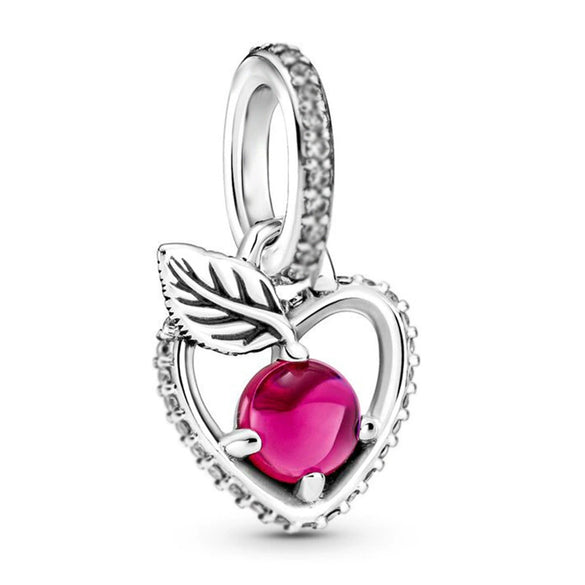Loose Beads Accessories Bracelet Pendant Metal Heart Beaded With Totem Pattern And Electroplating Process