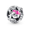 Loose Beads Accessories Bracelet Pendant Metal Heart Beaded With Totem Pattern And Electroplating Process