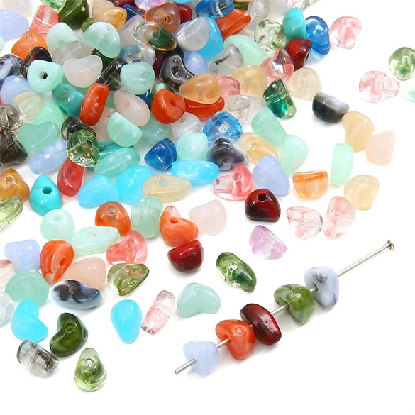Loose Beads Acrylic And Glass Glaze Imitation Natural Gravel Irregular Diy Handmade