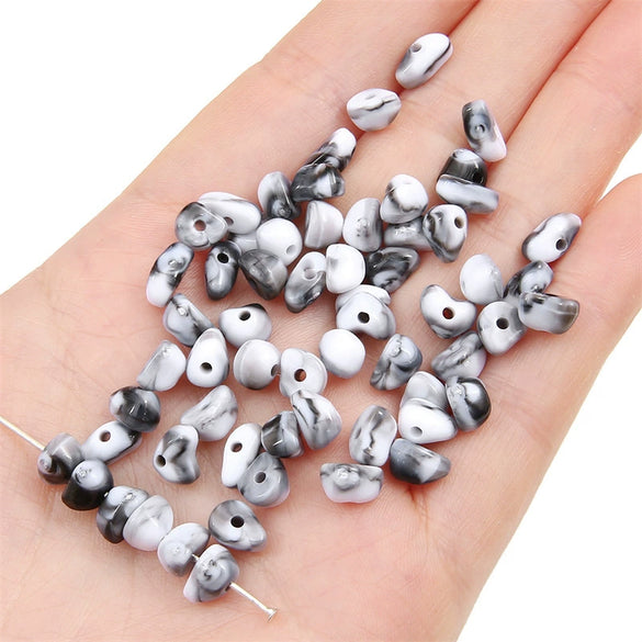 Loose Beads Acrylic And Glass Glaze Imitation Natural Gravel Irregular Diy Handmade