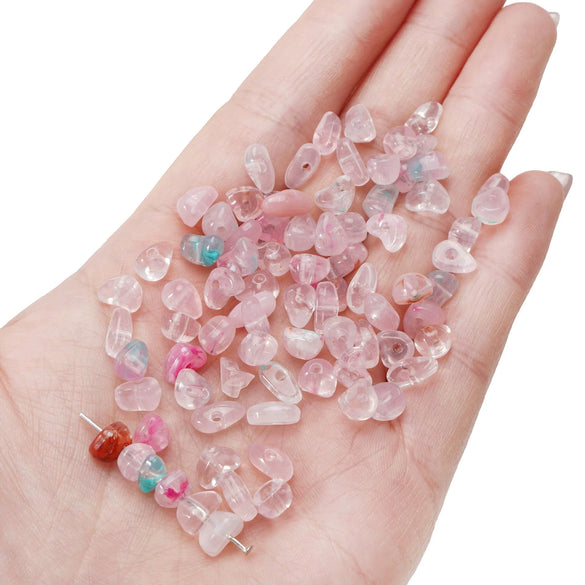 Loose Beads Acrylic And Glass Glaze Imitation Natural Gravel Irregular Diy Handmade
