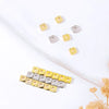 Loose Beads Copper Electroplated Square Spacer Diy Bracelet Necklace Accessories