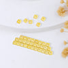 Loose Beads Copper Electroplated Square Spacer Diy Bracelet Necklace Accessories