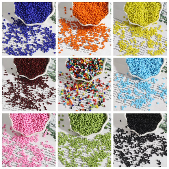 Loose Beads Glass Solid Color Beige Handmade Jewelry Accessories Diy Material