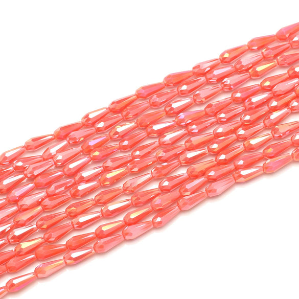 Loose Beads Jewelry Accessories Glass And Colored Glaze Water Drop Beads With Natural And Geometric Style Full Automaton Mill