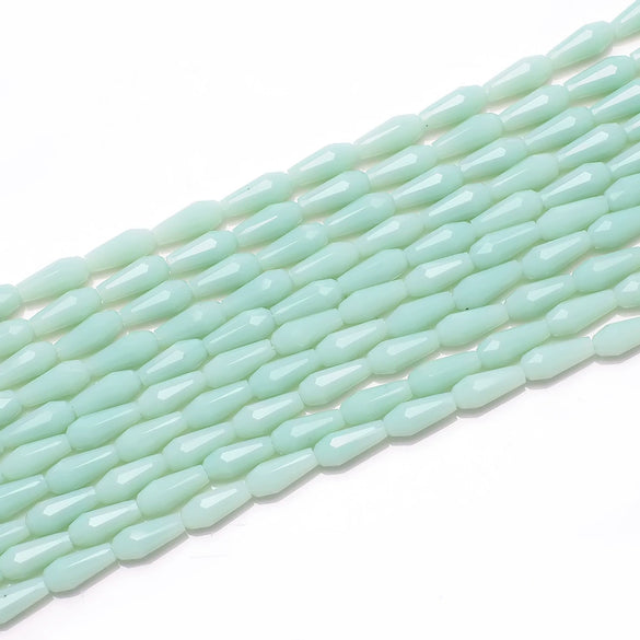 Loose Beads Jewelry Accessories Glass And Colored Glaze Water Drop Beads With Natural And Geometric Style Full Automaton Mill