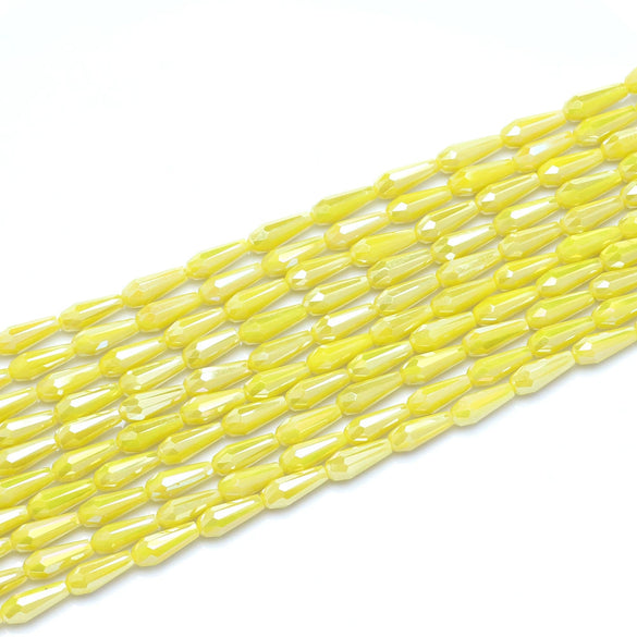 Loose Beads Jewelry Accessories Glass And Colored Glaze Water Drop Beads With Natural And Geometric Style Full Automaton Mill