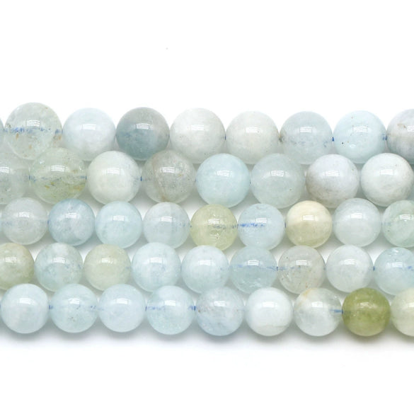 Loose Beads Natural Crystal Aquamarine Polishing Diy Jewelry Accessories