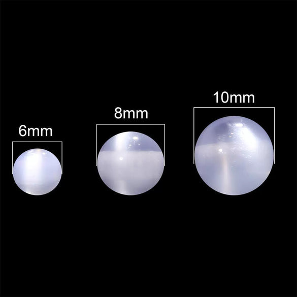Loose Beads Plastic Resin Natural Style Round Cat's Eye Handmade Diy Bracelet Necklace Accessories
