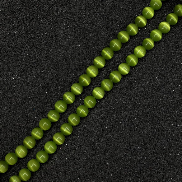 Loose Cat's Eye Beads Natural Style Hand Woven Bracelet Material Antique Accessories