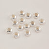 Loose Oblate Silicone Beads For Bracelet Copper Material With Real Gold Electroplating Handmade Diy Accessory