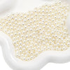 Loose Round Beads For Diy Abs Non Porous Plastic Beads With Pearl Plating For Clothing And Cosmetic Box Accessories Decoration Materials Geometric Style