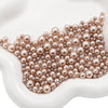 Loose Round Beads For Diy Abs Non Porous Plastic Beads With Pearl Plating For Clothing And Cosmetic Box Accessories Decoration Materials Geometric Style