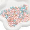 Loose Round Beads For Diy Abs Non Porous Plastic Beads With Pearl Plating For Clothing And Cosmetic Box Accessories Decoration Materials Geometric Style