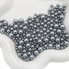 Loose Round Beads For Diy Abs Non Porous Plastic Beads With Pearl Plating For Clothing And Cosmetic Box Accessories Decoration Materials Geometric Style