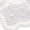 Loose Round Beads For Diy Abs Non Porous Plastic Beads With Pearl Plating For Clothing And Cosmetic Box Accessories Decoration Materials Geometric Style