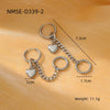 Lotus Drop Shape Titanium Steel Electroplated Fashionable Light Luxury Women's Earrings