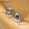 Lotus Drop Shape Titanium Steel Electroplated Fashionable Light Luxury Women's Earrings