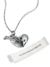 Love Box Pendant Necklace With Peach Heart Pendant And Clavicle Chain Copper Plated With Real Gold Geometric Design Electroplated Titanium Steel Unisex