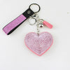 Love Car Keychain Pendant Diamond