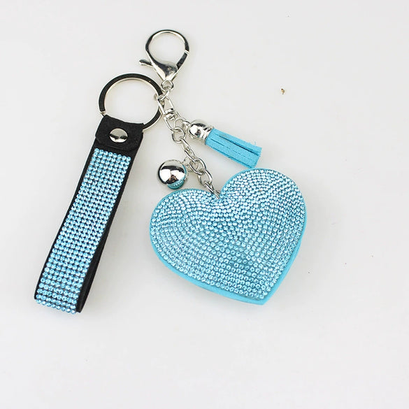 Love Car Keychain Pendant Diamond