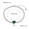 Love Couple Bracelets Stainless Steel Peach Heart Zircon Jewelry Electroplating Fashion Style